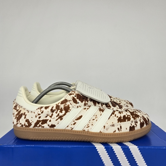 adidas Samba LT Cow Print Brown White Women's Shoes Size 8.5 JS3931 New - Picture 3 of 8